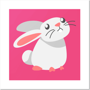 Cute Rabbit Posters and Art